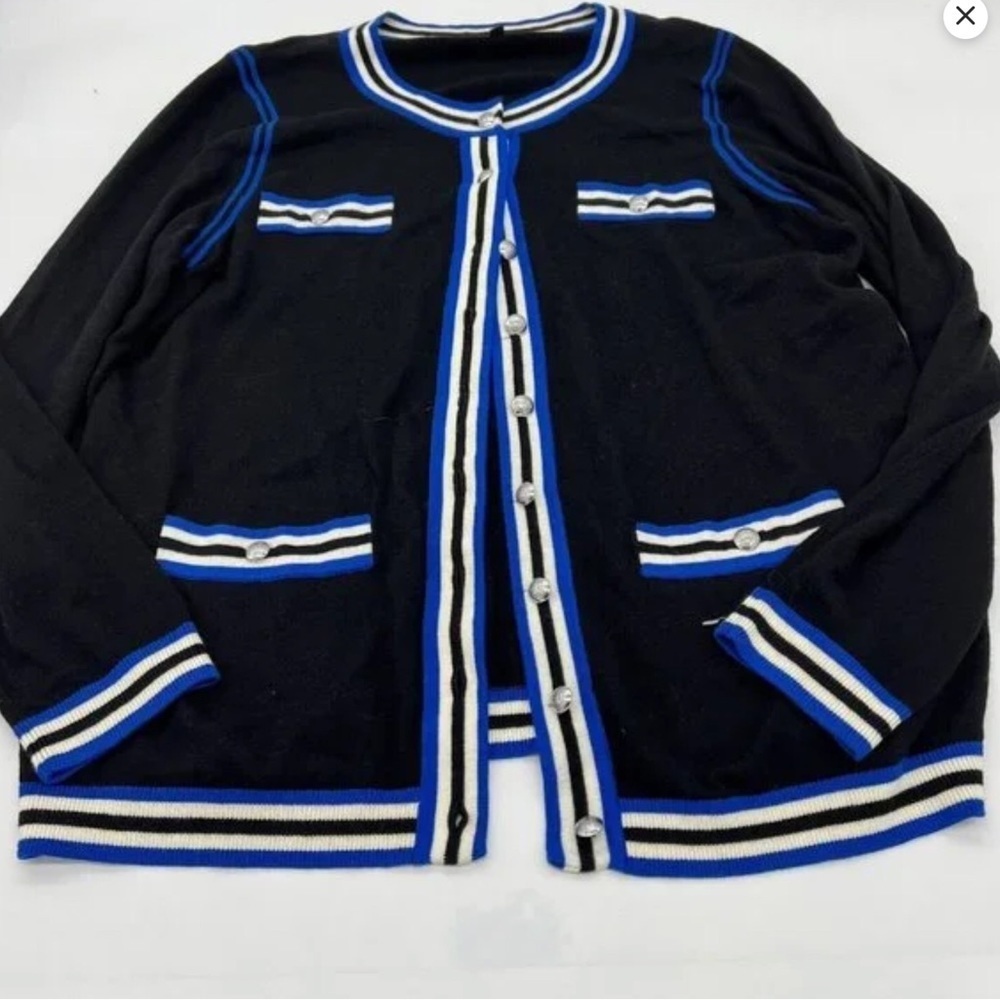 Talbots Tipped Cardigan